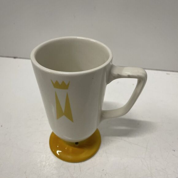 VTG Homer Laughlin Marriot Hotel Pedestal Dinner Coffee Cup Mug Crown Logo - Picture 3 of 5